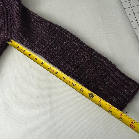 Free People Tweedy Turtleneck Sweater Women Size Small Oversized - Picture 4 of 10